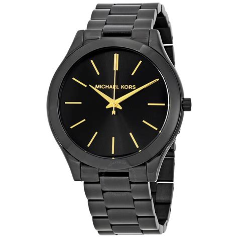 michael kors mk3221 slim runway black dial black|michael kors runway.